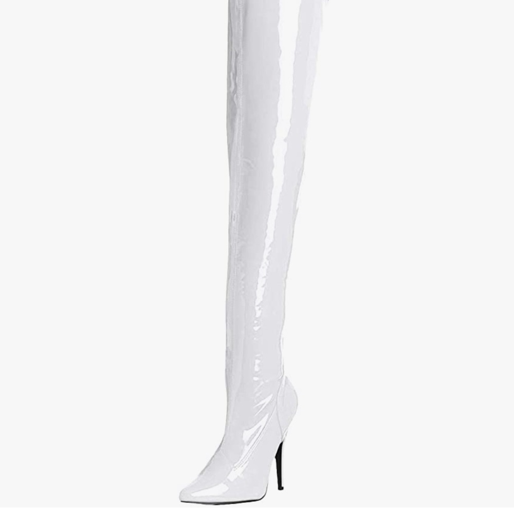 White Stretch Patent
